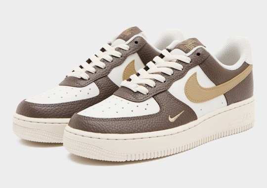 Pebbled Leathers Drape The Nike Air Force 1 Low Next Nature “Flax/Cacao Wow”