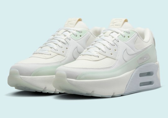 "Candle White" Engulfs The Platformed Nike Air Max 90 LV8