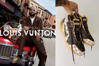 Check Out This Epic Infrared Nike LeBron Custom Made From Authentic Louis Vuitton Bags