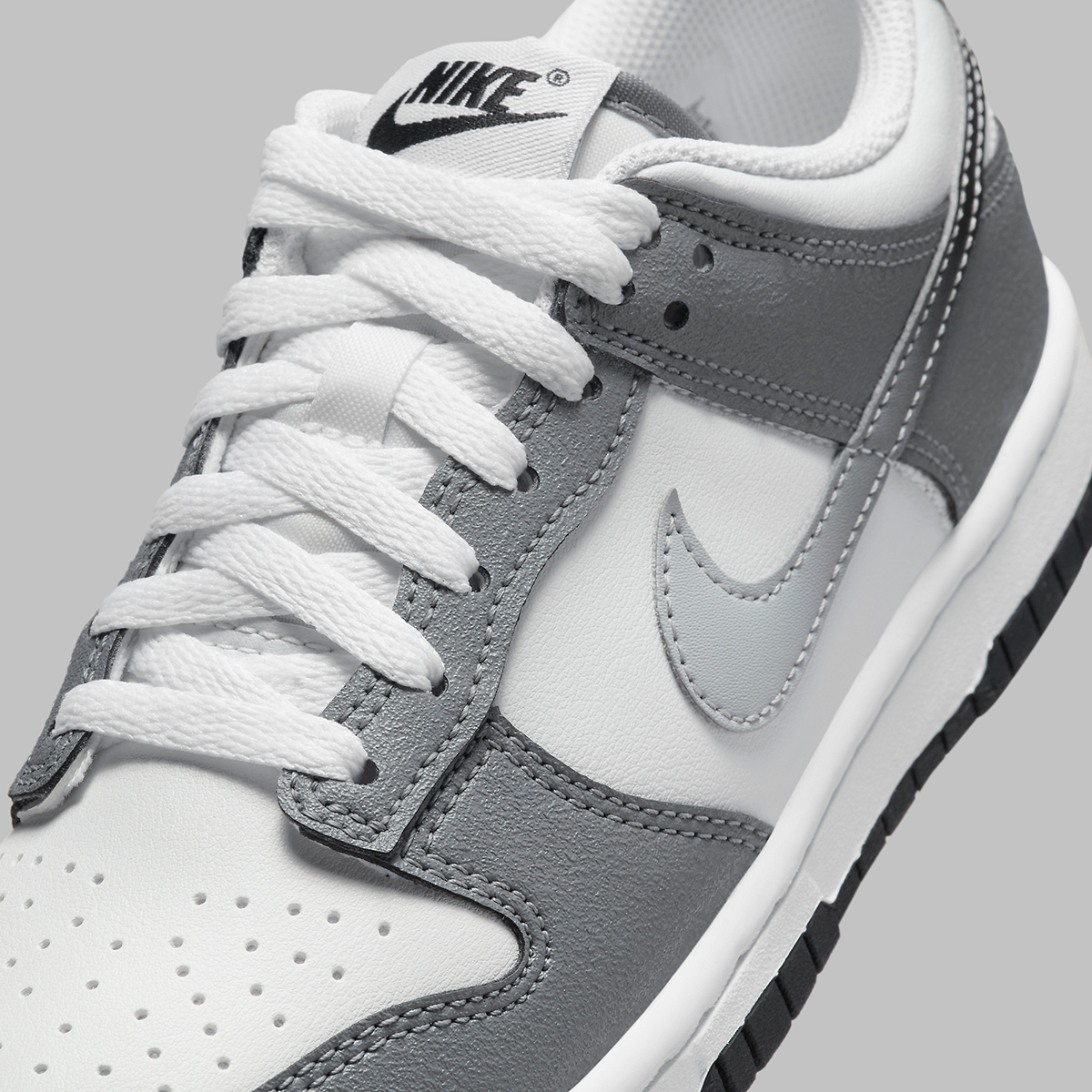Nike Dunk Low Gs Grey Gradient Swoosh Hm9617 001 1
