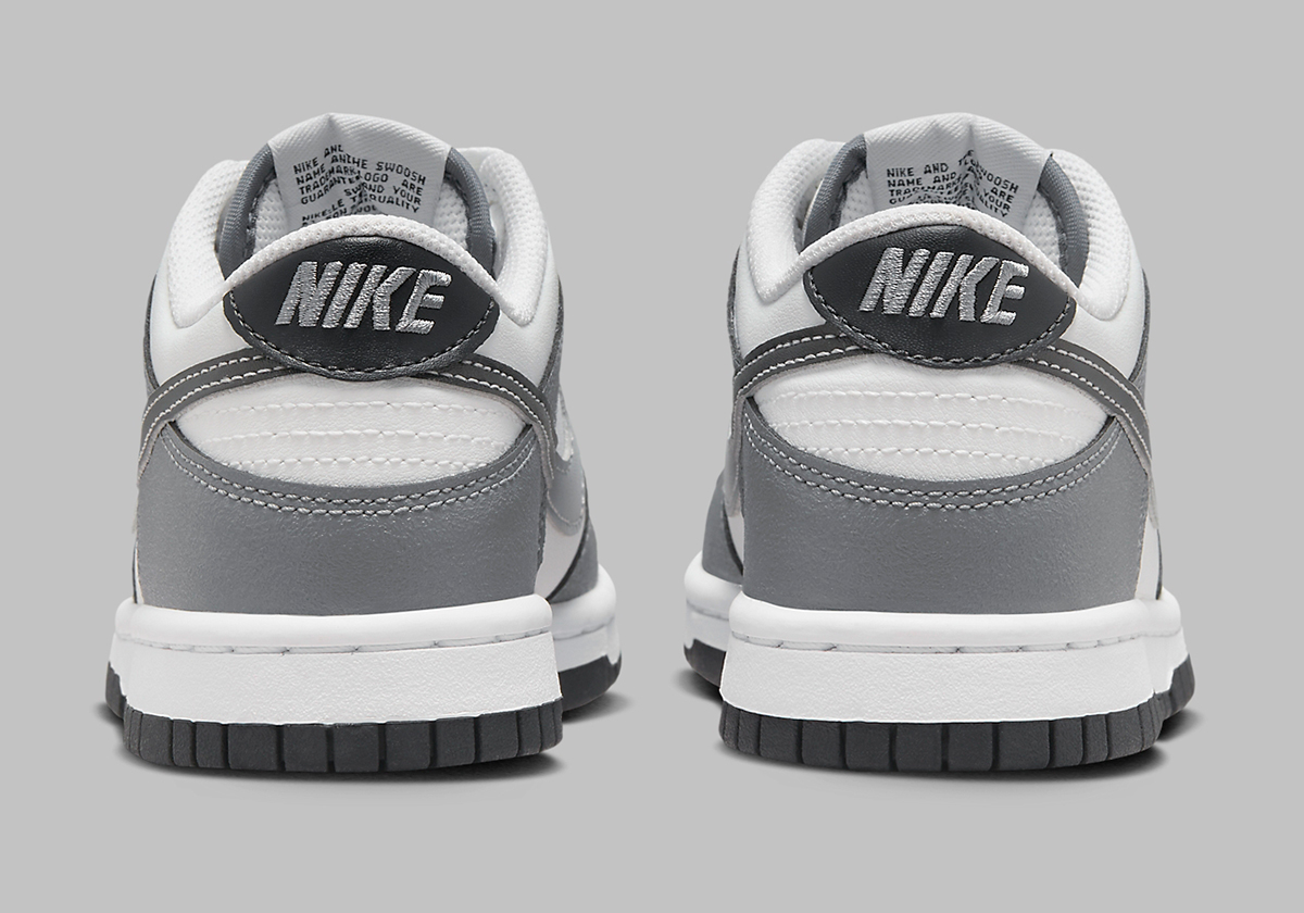 Nike Dunk Low Gs Grey Gradient Swoosh Hm9617 001 6