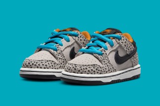 Official Images Of The Mossy Nike SB Dunk Low “Olympic Safari”