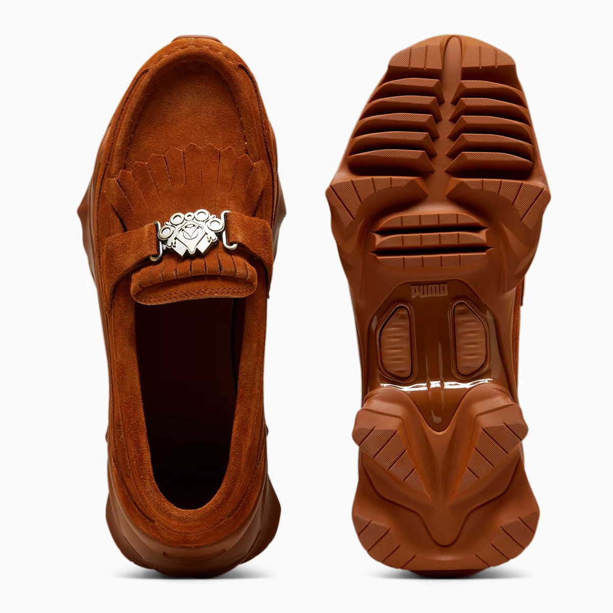 Palomo Puma Nitefox Leather Sneaker Loafer Teak 396816 01 3