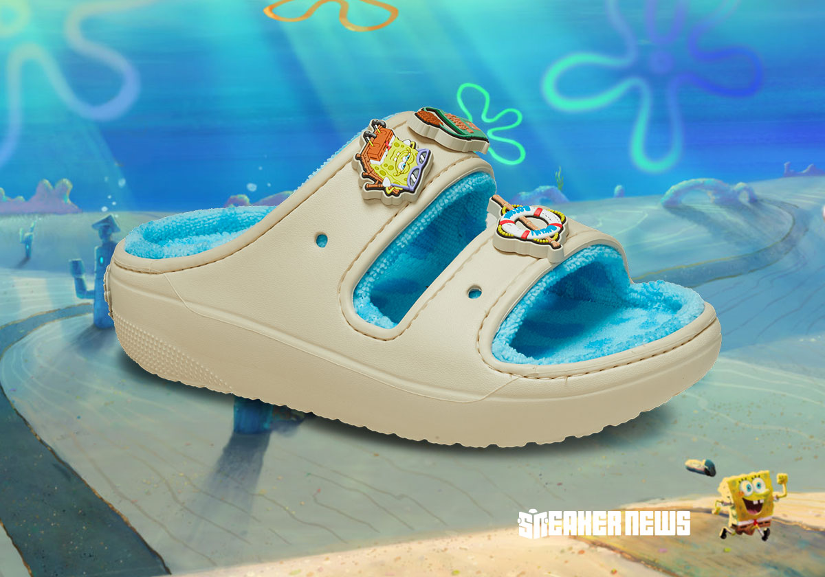 Spongebob Crocs Cozzzy Terry Sandal 209826 2y2 2
