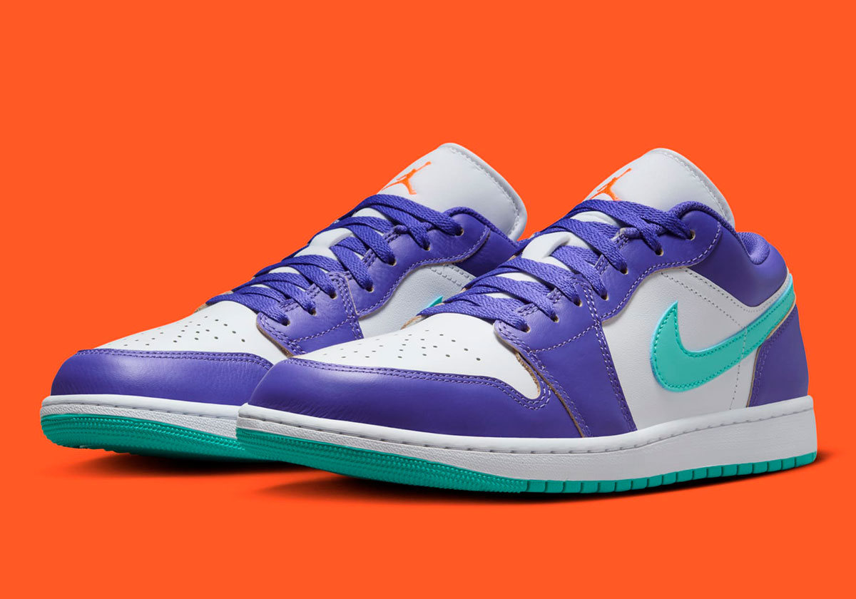 Air Jordan 1 Low Psychic Purple Hyper Jade Cone HJ9013 550 SneakerNews