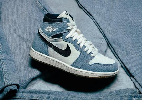 boys nike shoes blue mesh fabric by the yard sale The Air Jordan 1 Retro High OG “Bleached Denim”