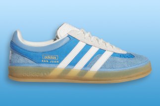 Official Images Of The Bad Bunny x adidas Gazelle Indoor “San Juan”
