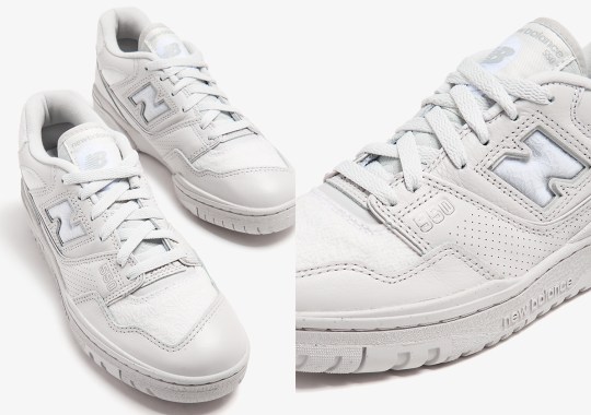 New Balance Adds White Lace Material To The 550