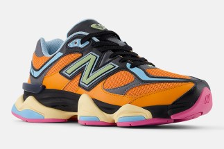 A Color-Blasted New Balance 9060 Appears In Bright Cerulean, Pink, And Blue