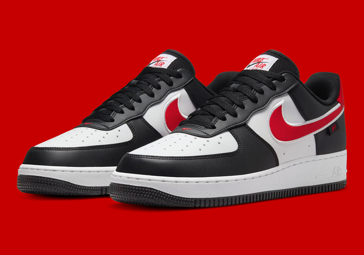 nike air force 1 low black university red white hm0721 002 2