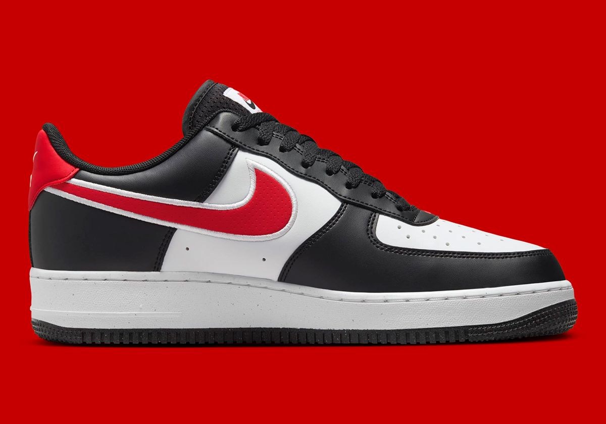Nike Air Force 1 Low Black University Red White Hm0721 002 4