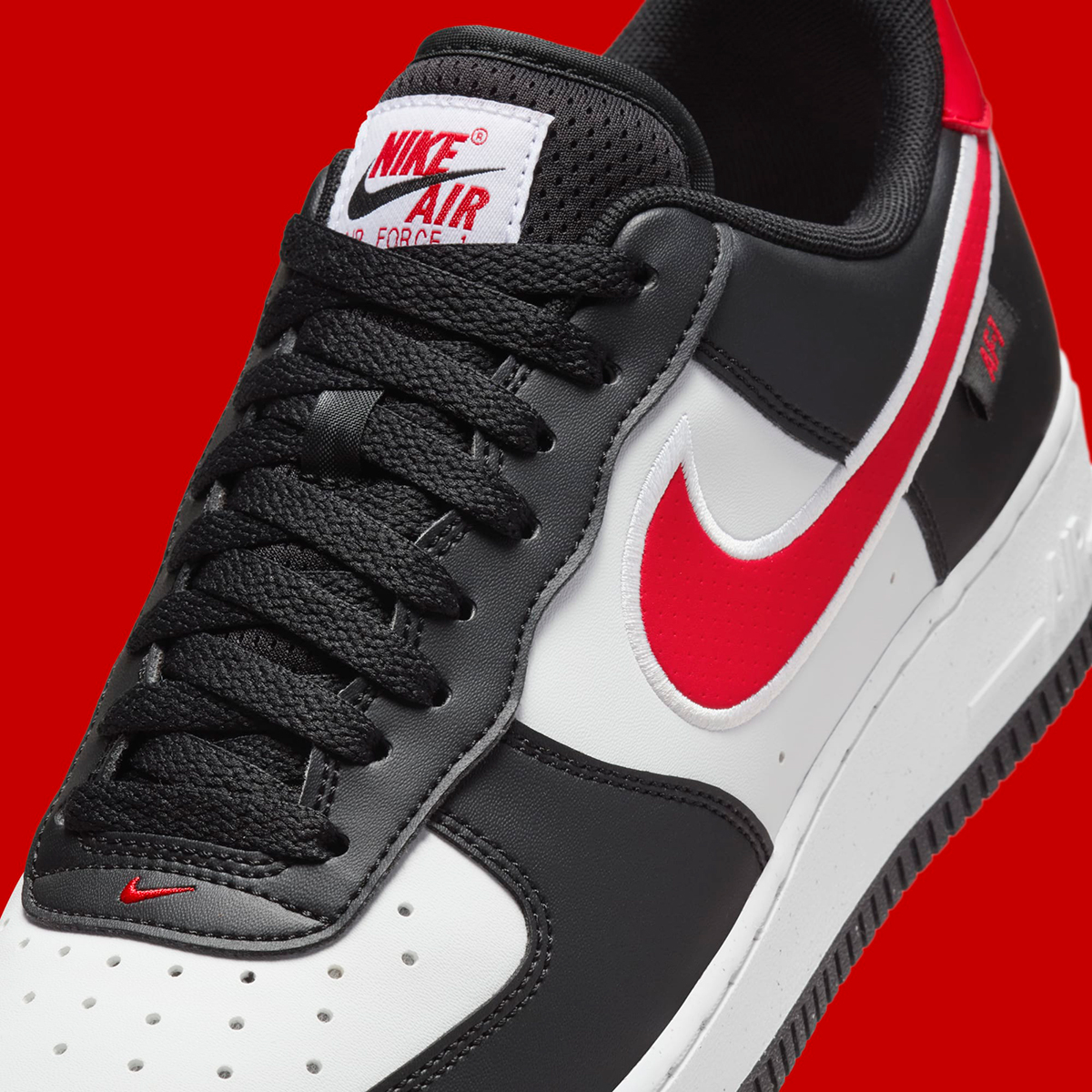 Nike Air Force 1 Low Black University Red White Hm0721 002 5