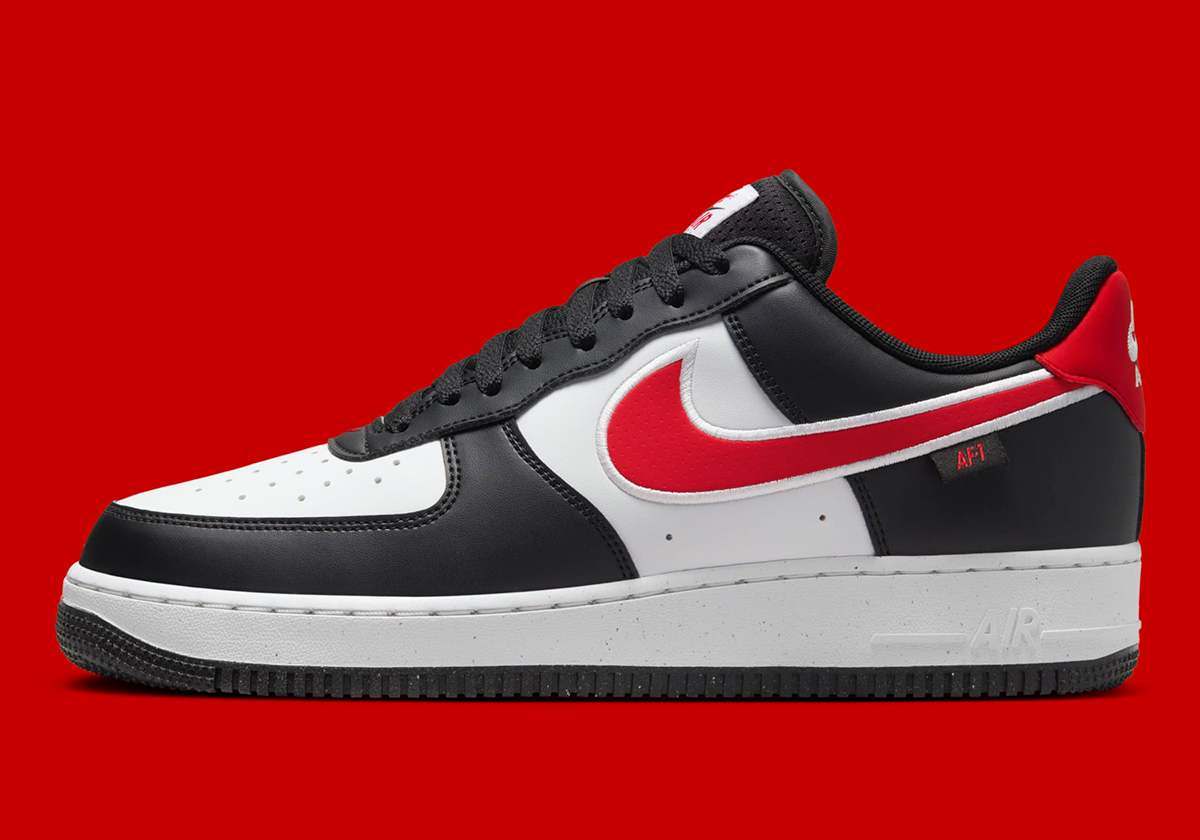Nike Air Force 1 Low Black University Red White Hm0721 002 8