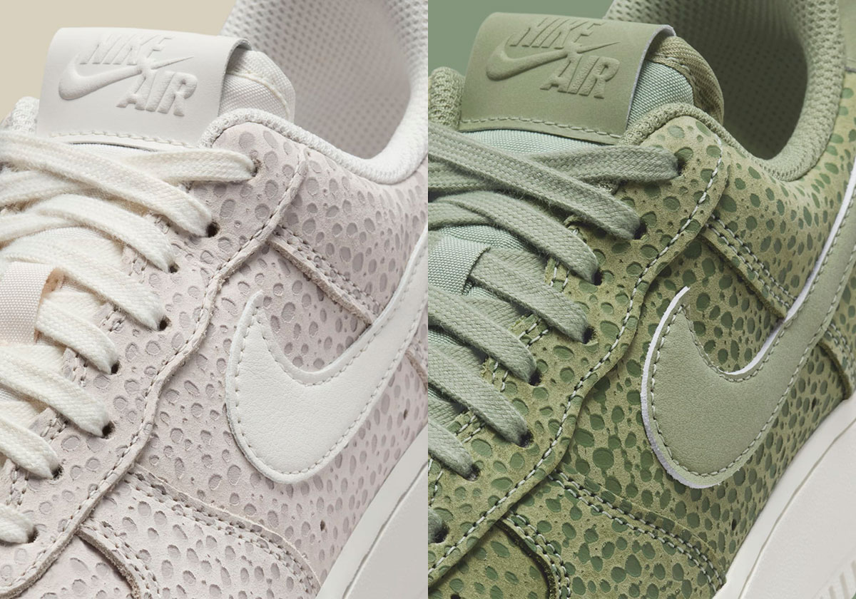 Nike Continues The Safari Theme With The Air Force 1 In "Oil Green" And "Phantom"