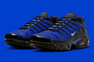 The Nike strappy Air Max Plus Tweaks An Iconic Look In “Racer Blue”