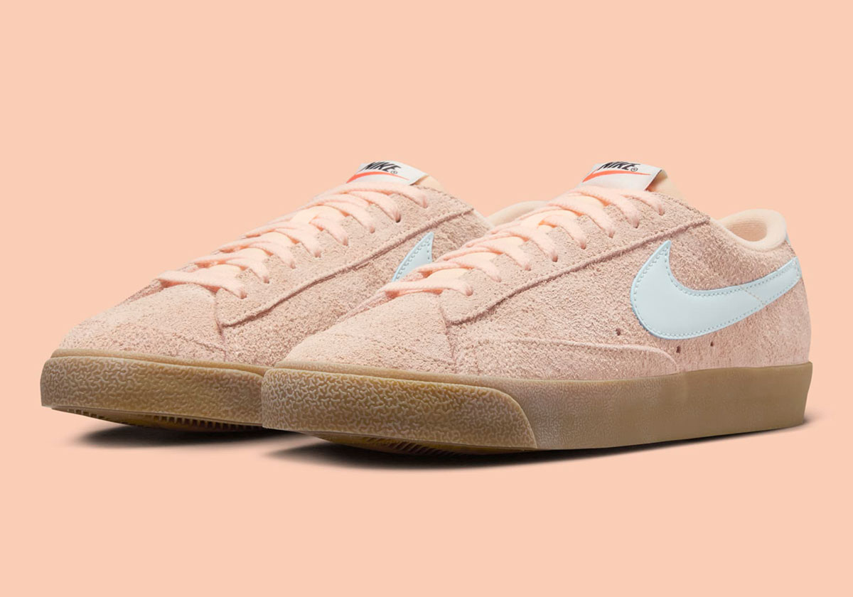 Hairy "Crimson Tint" Suede Drapes The Vintage-Touched Nike Blazer Low '77