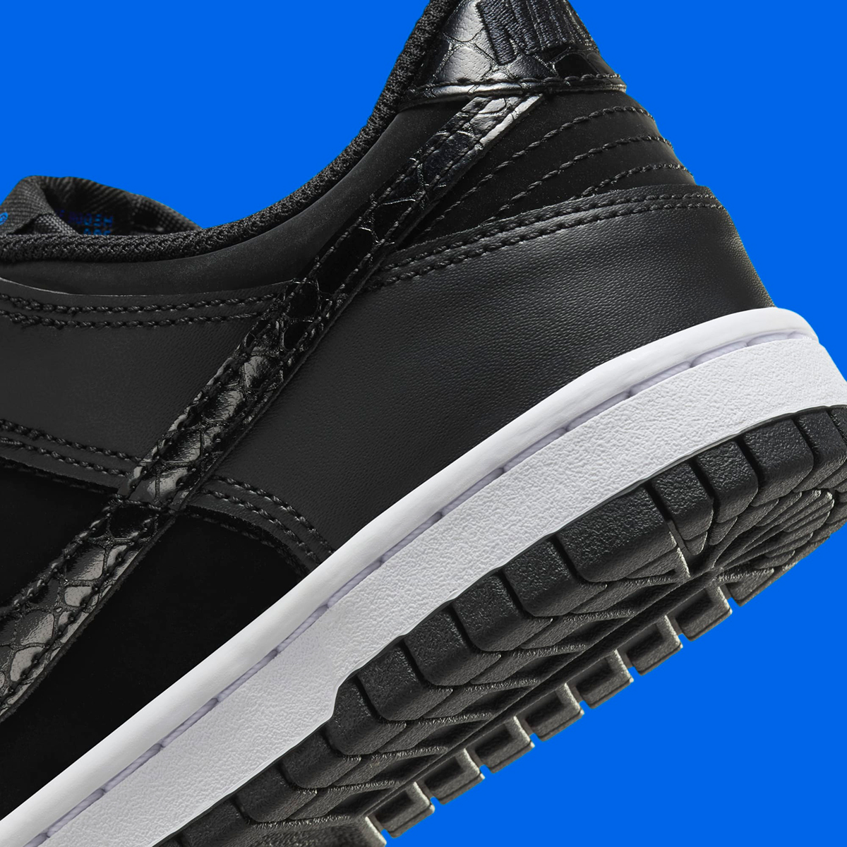 Nike Dunk Low Black Croc Swoosh Fv7472 001 15