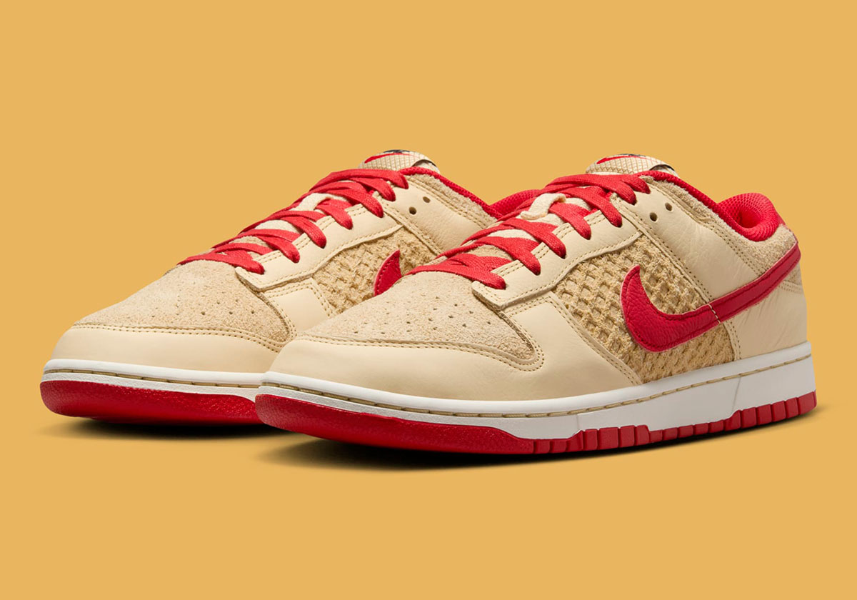 Nike Adds A Layer Of Strawberry Jam To The Dunk Low “Waffle”