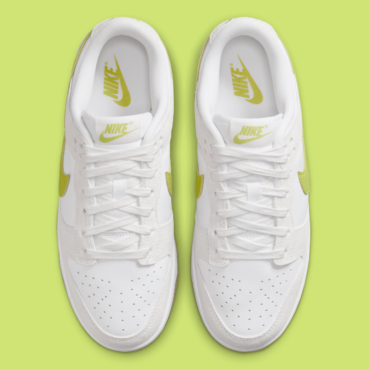 nike dunk low white gum yellow bright cactus hj7335 133 1