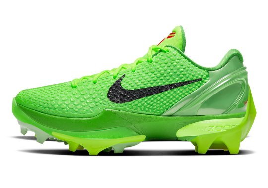 The Nike men Kobe 6 “Grinch” Is Releasing In Football Cleat Form