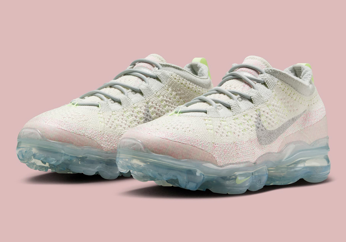 The Nike Vapormax Flyknit 2023 Brightens Up In "Pink Foam/Barely Volt"