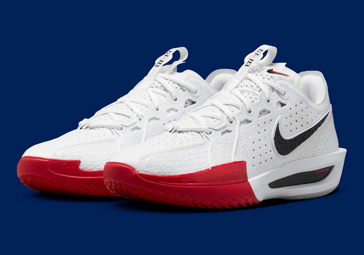 The Nike Zoom GT Cut 3 "Olympic" Comes With A Safari Print Swoosh