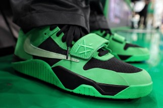 Travis Scott’s sport jordan Jumpman Jack Appears In “Celtics” Green