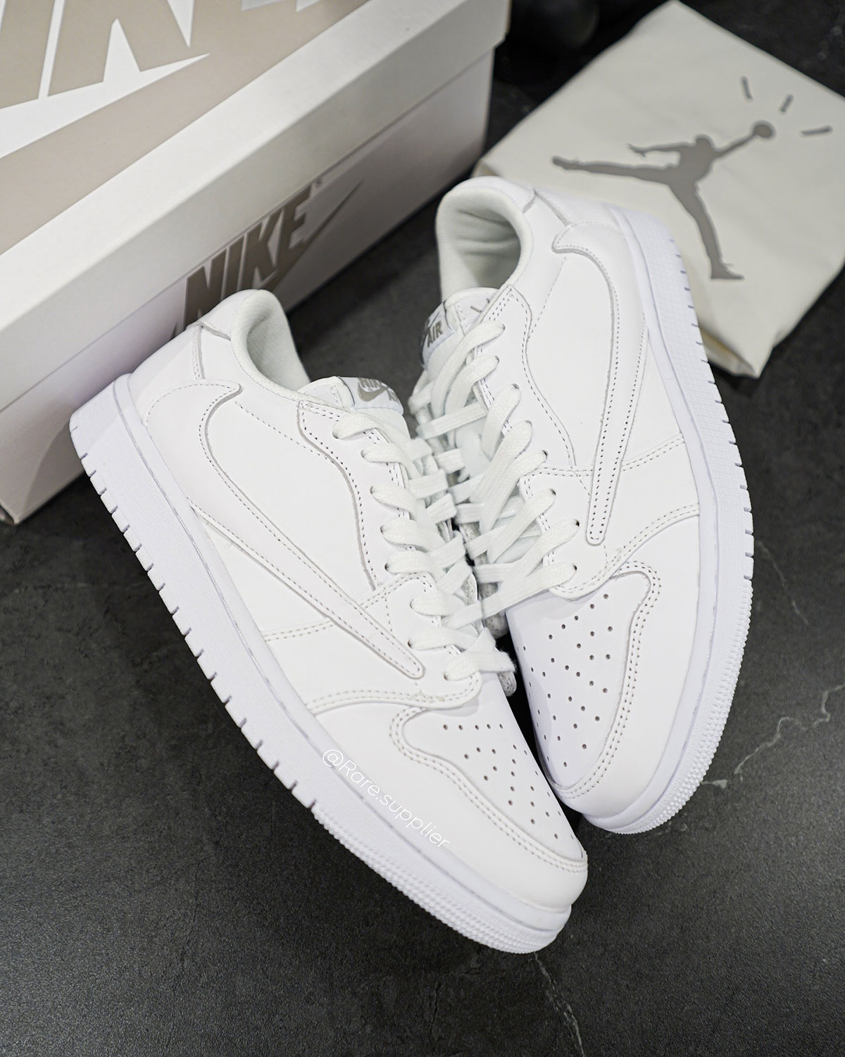 White Party Travis Scott Jordans 1