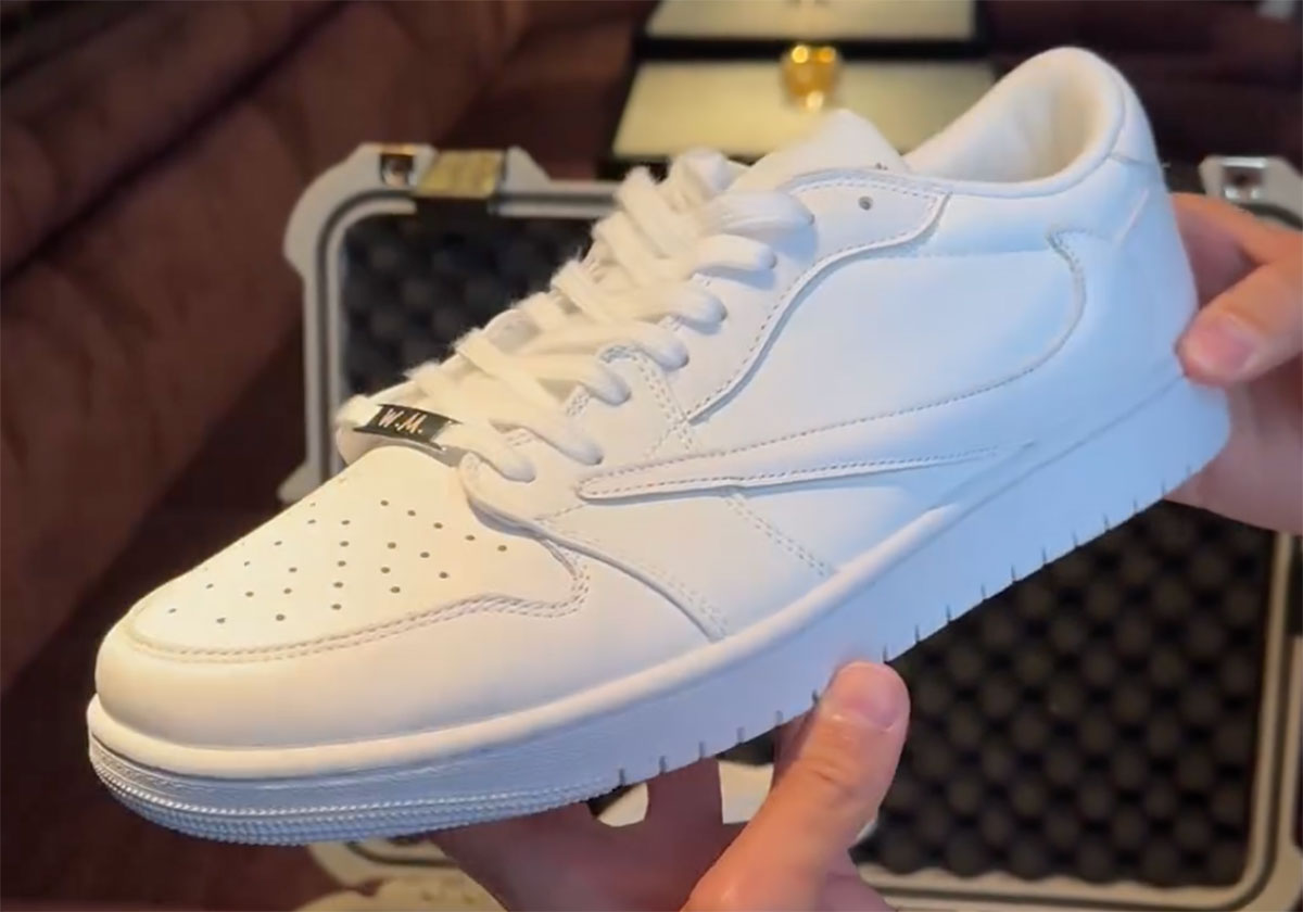 "White Party" Travis Scott Air Jordan 1 Lows Gifted To Invitees Of Michael Rubin's Upcoming July 4th Party