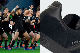 New Zealand’s “All Blacks” National Rugby Team Gets Their Repudiate adidas Gazelle