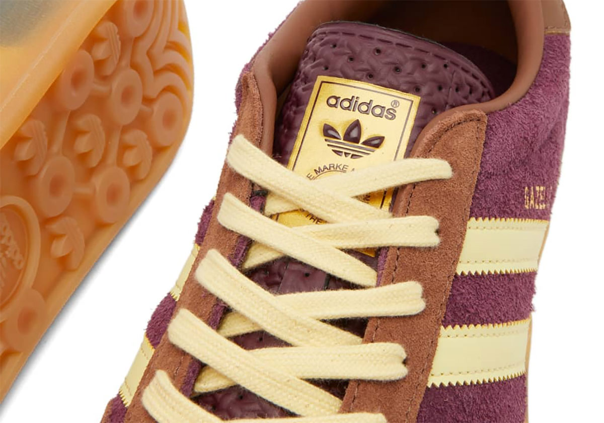 Adidas Gazelle Indoor Maroon Almost Yellow Preloved Brown Ji0324 2