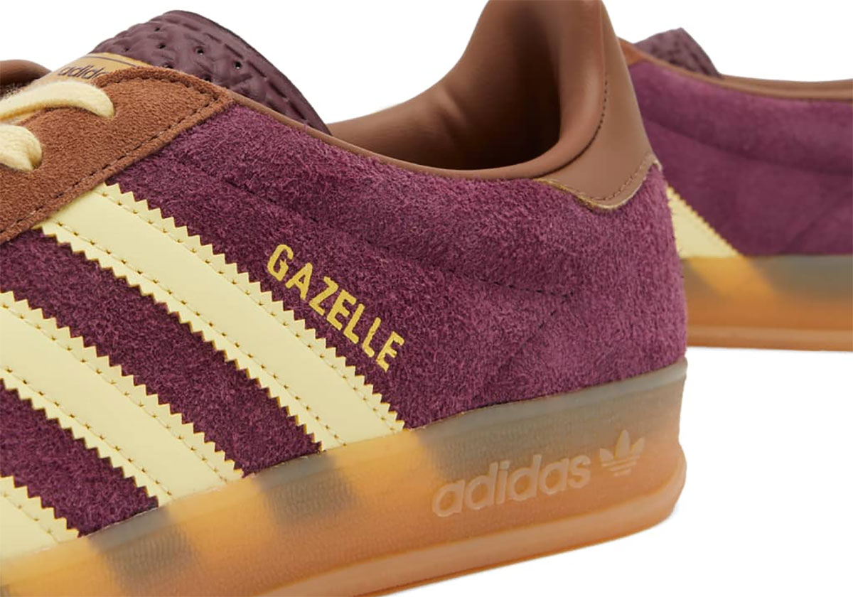 Adidas Gazelle Indoor Maroon Almost Yellow Preloved Brown Ji0324 3