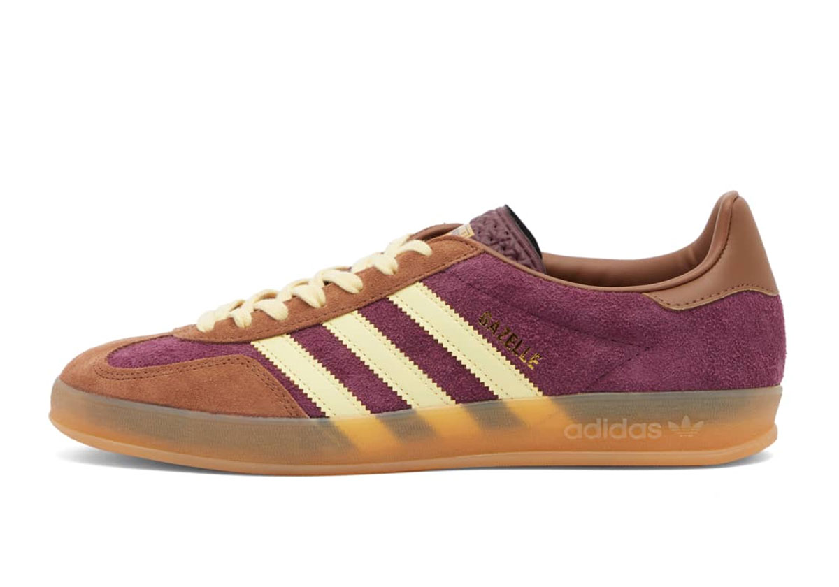 Adidas Gazelle Indoor Maroon Almost Yellow Preloved Brown Ji0324 7