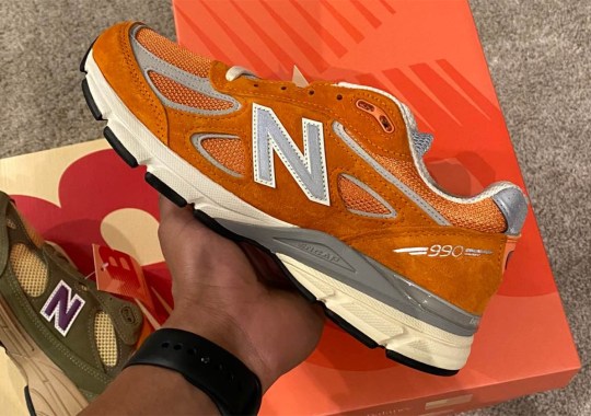 Aime Leon Dore x New Balance 990v4 Releasing Fall 2024 In Orange Suede