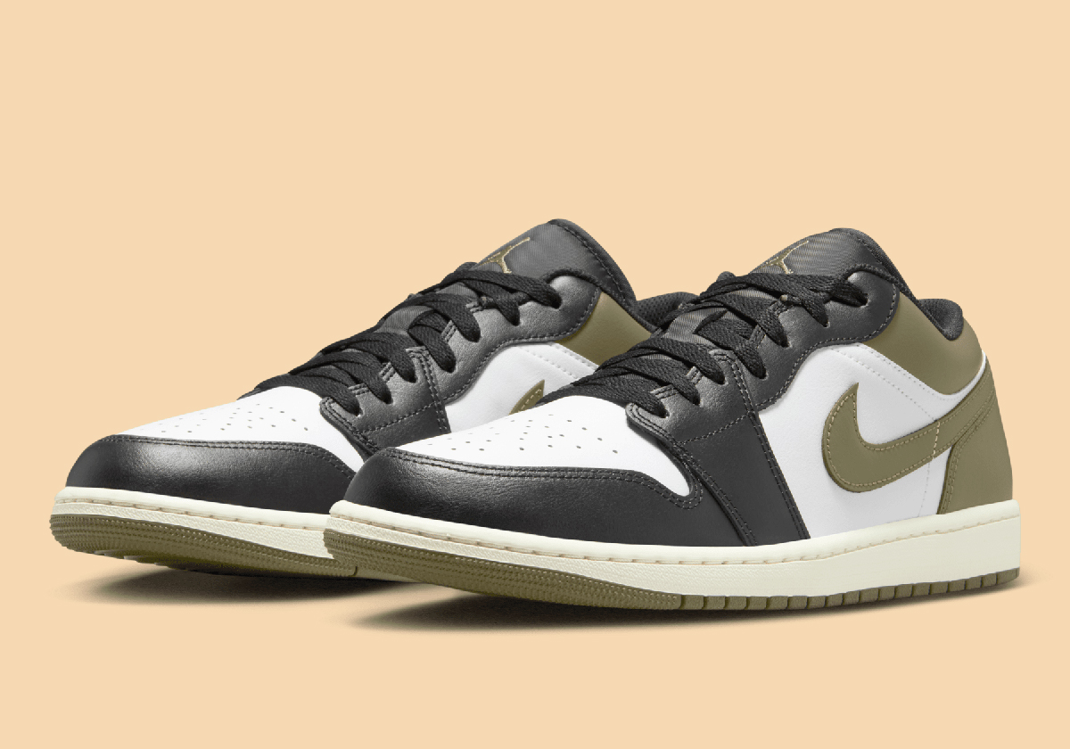 Air Jordan 1 Low “Black Toe” Returns With Olive Accents