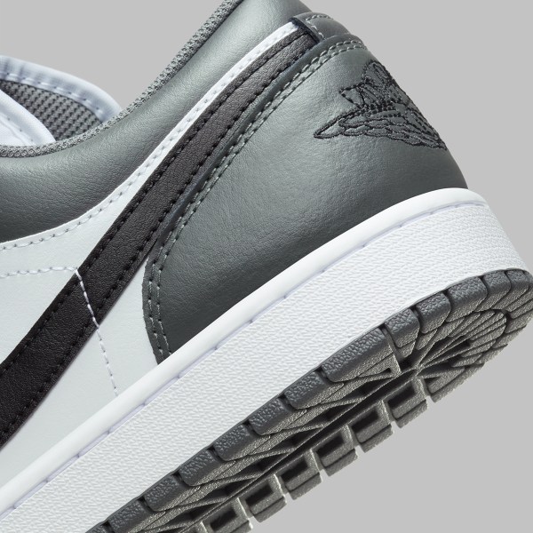 low top grey and white jordans