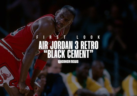 First Look At The Air Jordan 3 "Black Cement" 2024 Retro