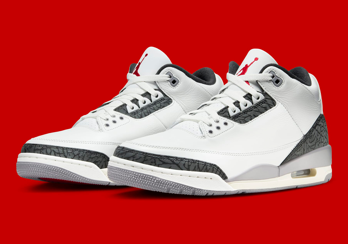 Air jordan 3 retro white fire red cement grey black online