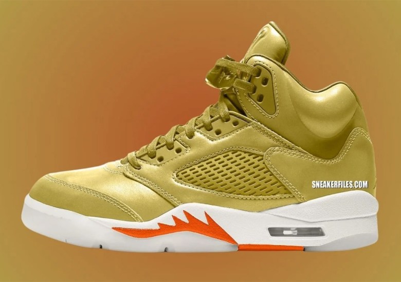 yellow orange jordan 5