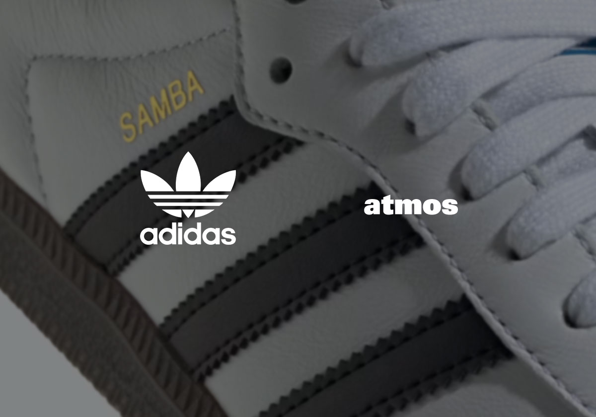 atmos Teases An adidas Samba “Tuxedo” Collaboration