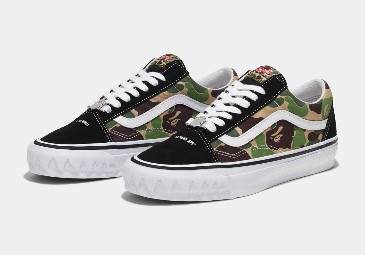 Bape Vans 106 Vulcanized EU 38 1 2 Black True White Vn000e6ve36 2