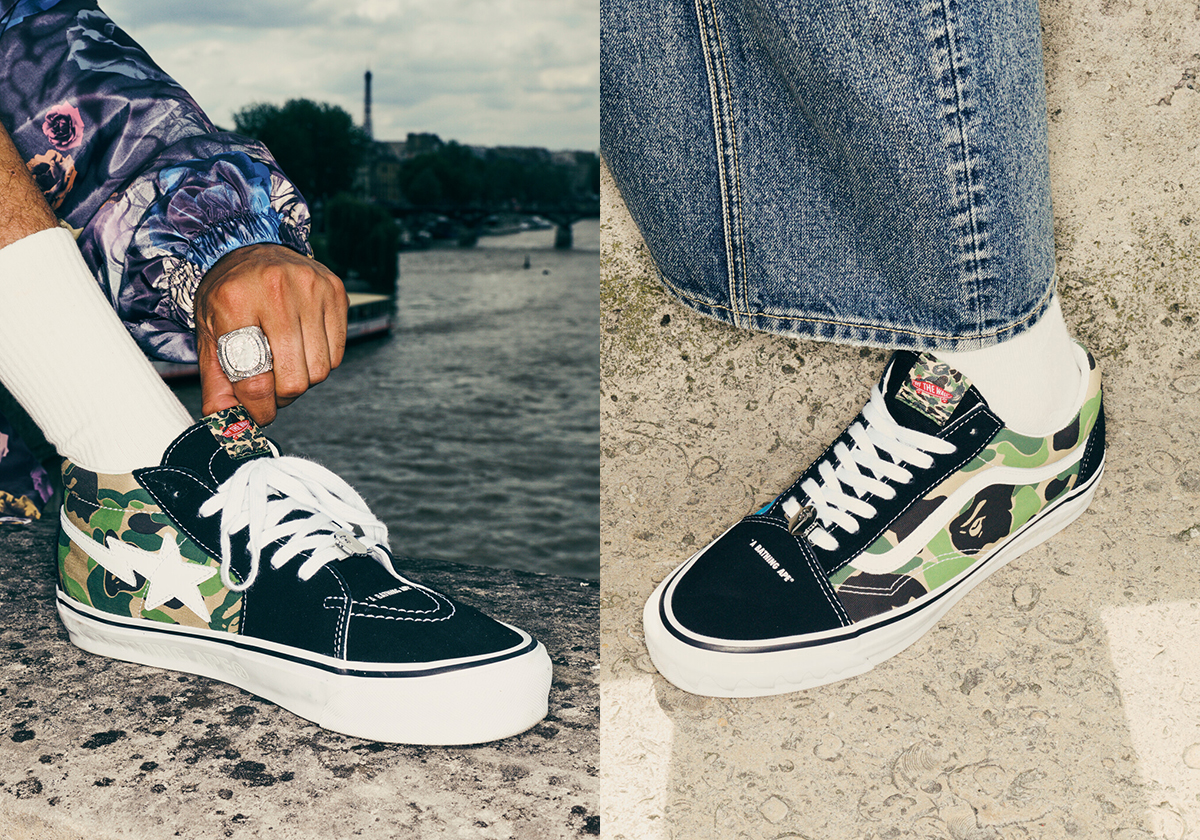 Bape Vans Sk8 Mid Old Skool Release Date SneakerNews