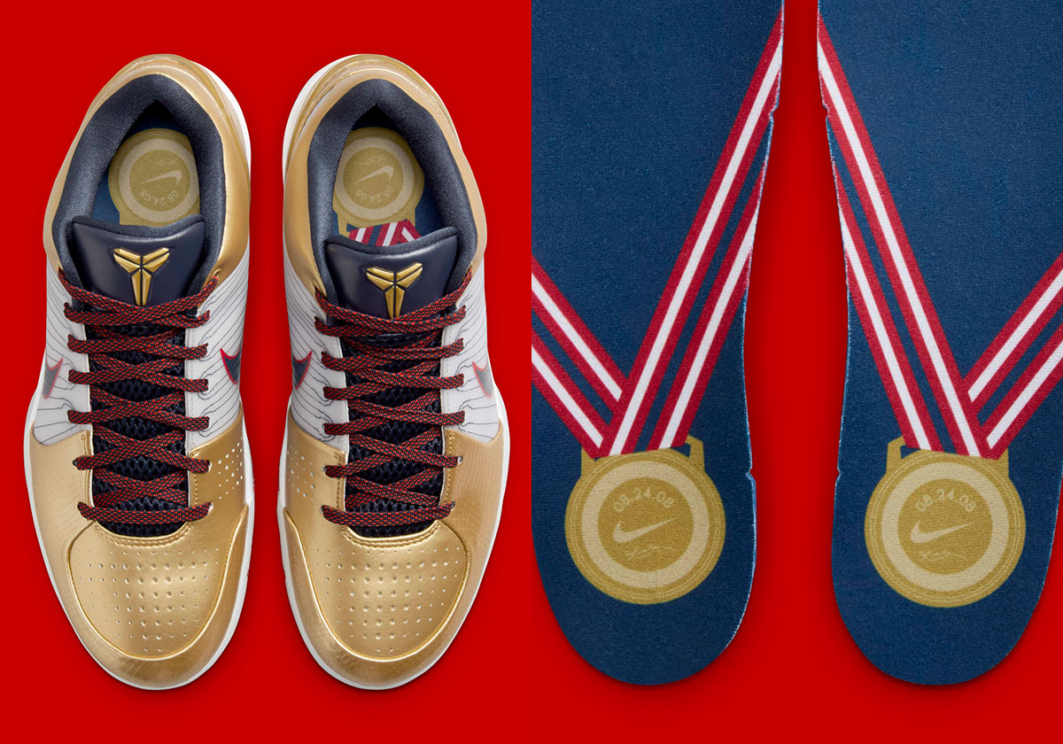 Nike Brings Back The Kobe 4 "Gold Medal" As Team USA Looks To Redeem Itself Once Again