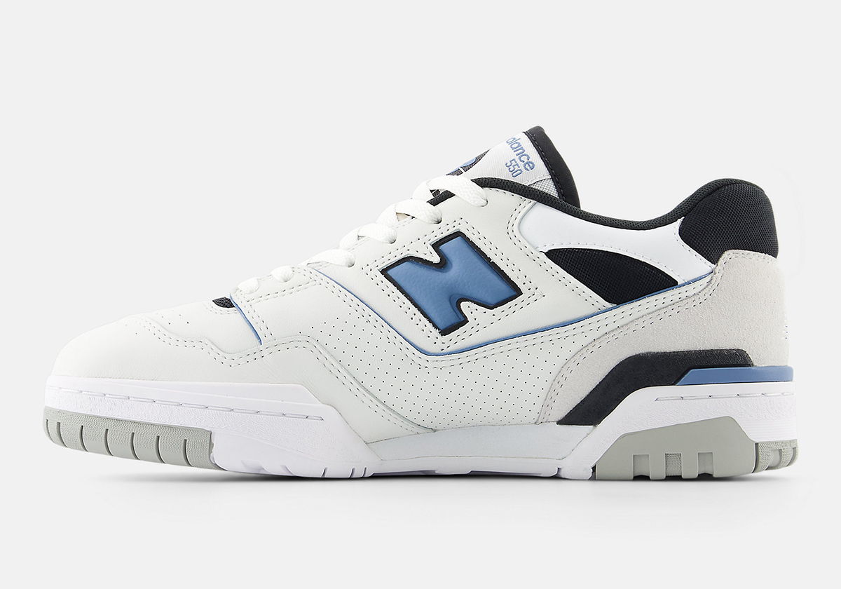 New Balance 550 White Black Blue Bb550esf 5