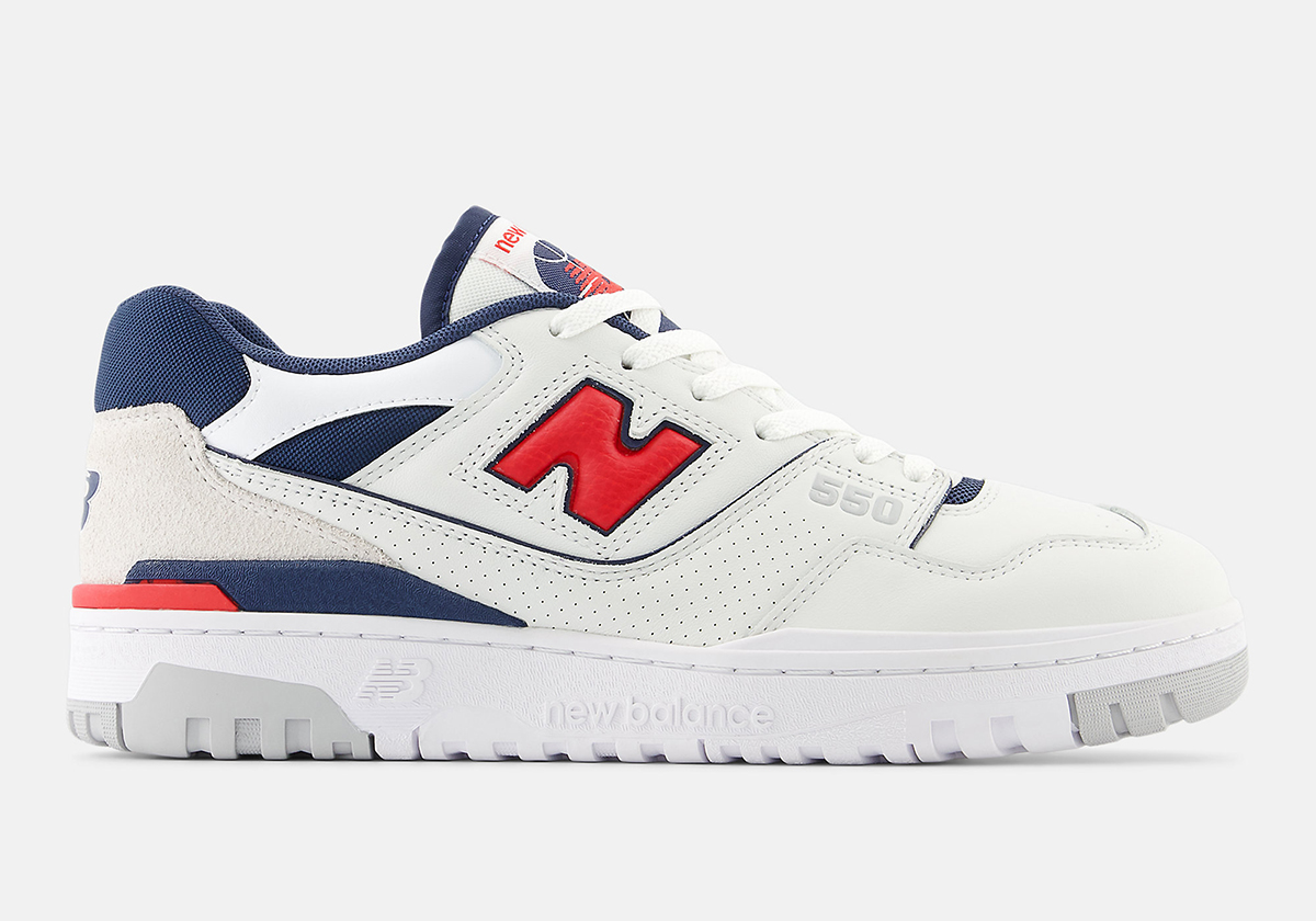 New Balance 550 White Navy Red Bb550esd 2