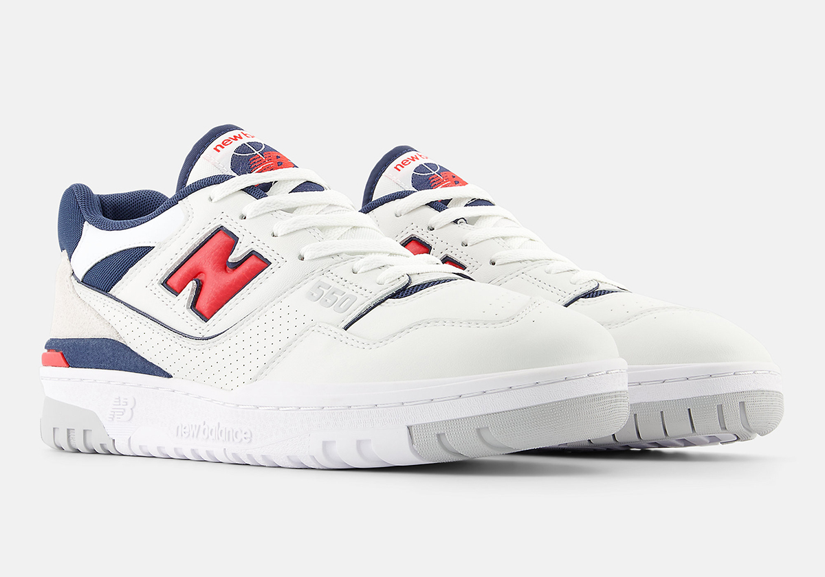 New Balance Hombre Fresh Foam X Tempo v2 in Naranja Blanca White Navy Red Bb550esd 3