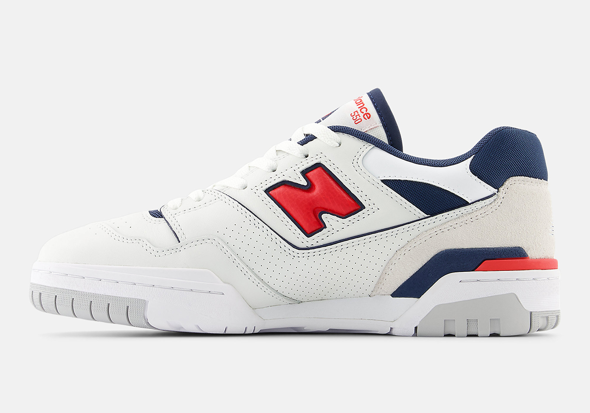 New Balance 550 White Navy Red Bb550esd 4