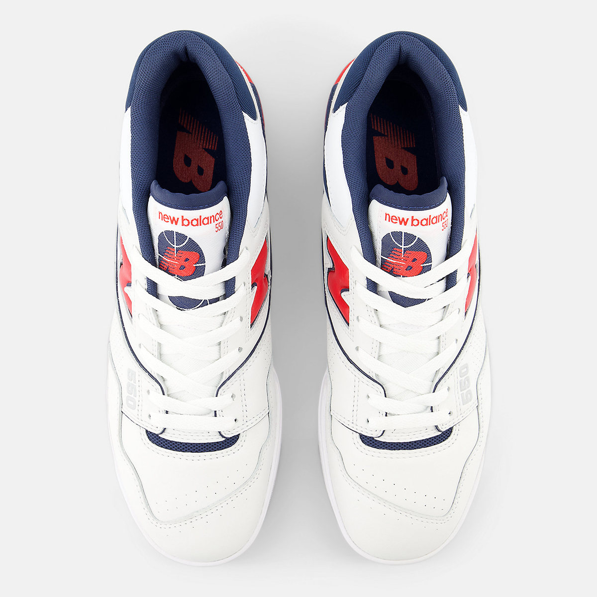 New Balance 550 White Navy Red Bb550esd 6