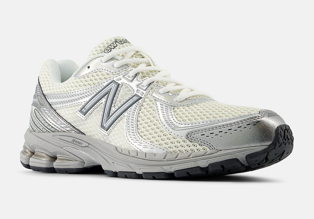 "Silver Metallic" Drapes The New Balance 860v2