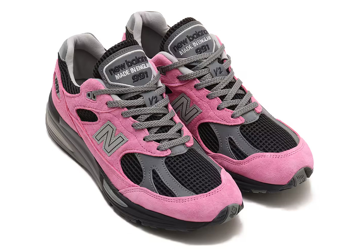 New Balance 991v2 Made In Uk Pink Black U991kp2 5